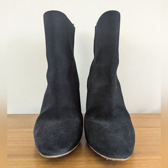 Chloe Suede Booties 35 1/2 / 5.5 Whimsigoth Witchy Romantic Dark Academia Chic - Picture 2 of 9